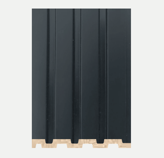 PANNEAU PVC EFFET BOIS - NOIR 
